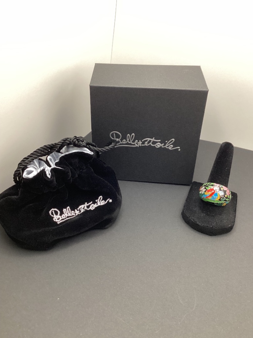 Belle Etoile Perroquet Collection Ring (New in bag and box)